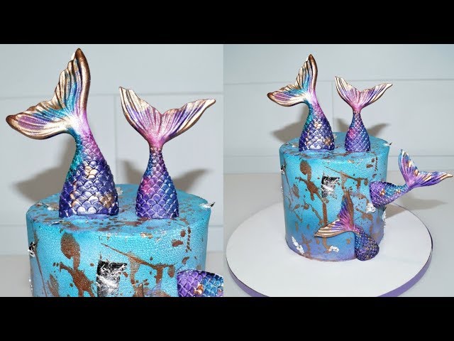 Cake decorating tutorials | how to make a MERMAID CAKE | Sugarella Sweets