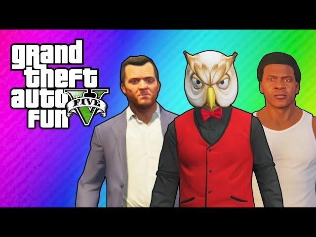 GTA 5 Online: Franklin's & Michael's House (Ball Hunt Mini Game & Funny Moments)