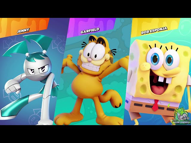 Nickelodeon All-Star Brawl | Jenny Wakeman vs Garfield vs SpongeBob SquarePants
