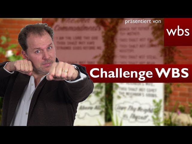 Darf ich mein Testament in Stein meißeln? | Challenge WBS - RA Solmecke