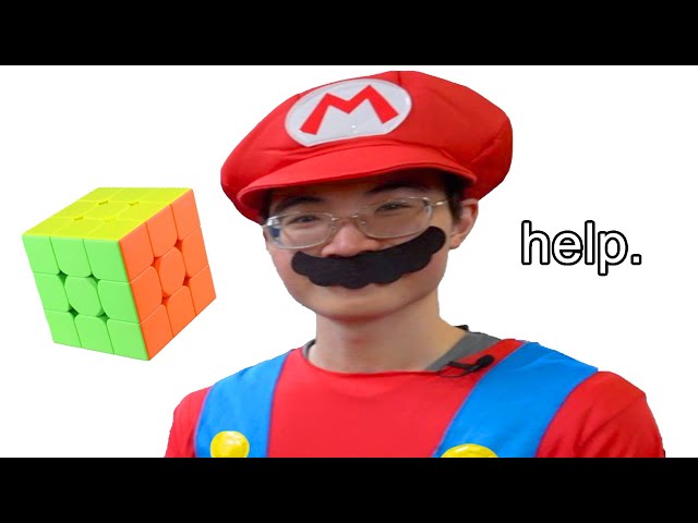 Trolling a Rubik’s cube Competiton as Mario