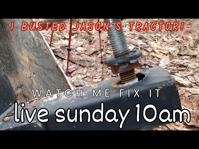 An Impromptu live Join Me for a Major Repair.