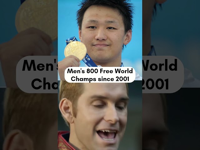Every Men's 800m Freestyle World Champion since 2001 | #sports #swimming #aquadoha2024