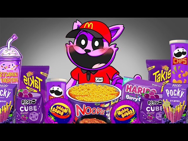 Best of Convenience Store PURPLE Foods with CATNAP | Poppy Playtime 3 Animation | ASMR Mukbang
