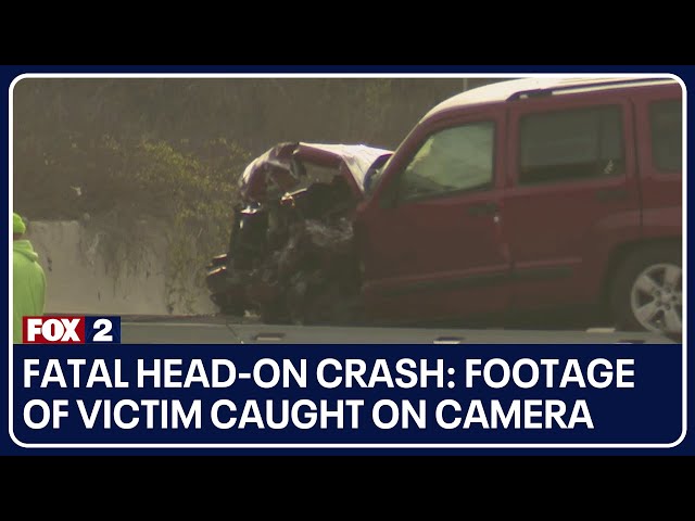 Fatal head-on crash on I-696: Footage of victim caught on camera