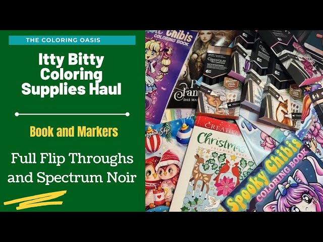 Amazon Adult Coloring Books Haul | Christmas, Chibi, Fantasy Adult Coloring