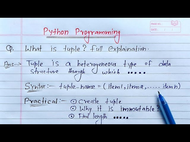 Python Tuples | Learn Coding