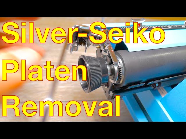 Silver-Seiko Typewriter Platen Removal
