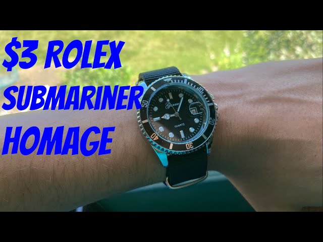 3 Dollar Rolex Homage? - Ali Express Watch Review