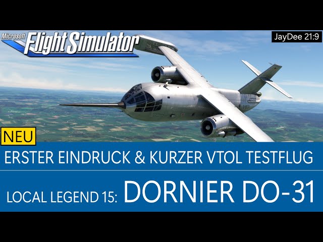Neue Dornier DO-31 - Erster Eindruck & VTOL Testflug ★ MSFS 2020