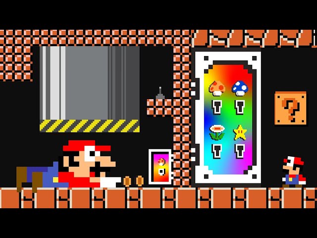 Mario Wonder and Tiny Mario vs the Door of Item | Game Animation