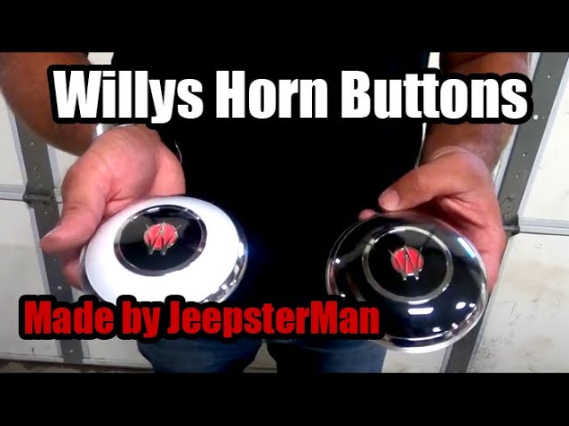 1950-63 Willys Horn Buttons Made by JeepsterMan