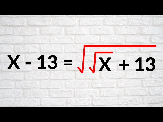 Math Olympiad | Can you solve this? | A Nice Algebra Problem