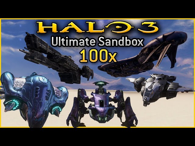 The Biggest Halo 3 Mod- Now 100x Bigger! (Scarabs, Pelicans, Longswords)
