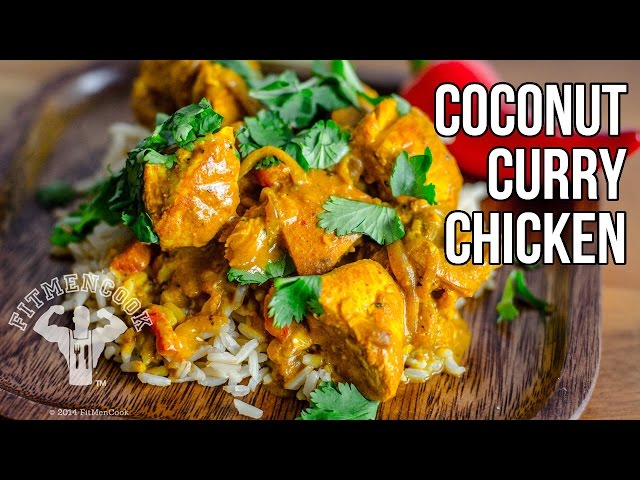Healthy Coconut Curry Chicken in 1 minute / Pollo al Curry Saludable