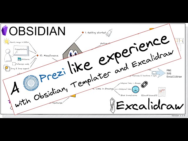 A "Prezi" like presentation experience with Obsidian, Excalidraw and Templater