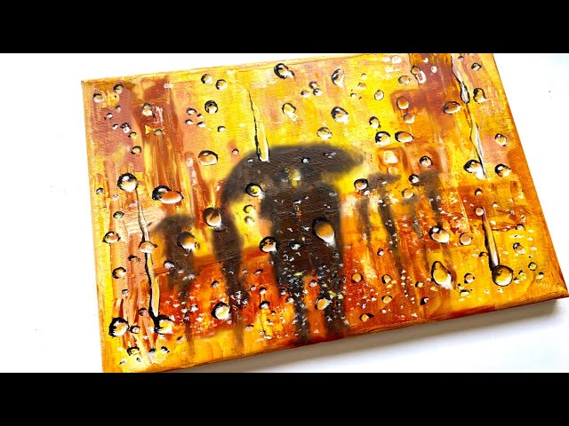 Daily Challenge No.29 / Acrylic / Rainy Day / Abstract Painting