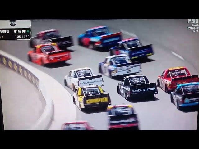 NASCAR TRUCK SERIES STAG 2 FINISH FROM NORTH WILKESBORO