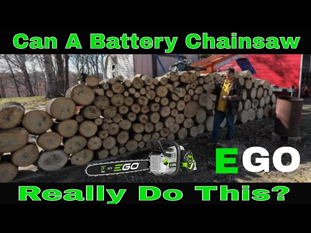 All Day Firewood Production With A Battery Chainsaw? EGO CS2005 20Inch Battery Chainsaw #369