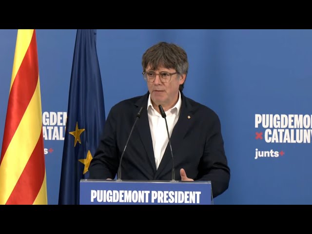 Puigdemont anuncia la intenció de presentar la seva candidatura a la investidura