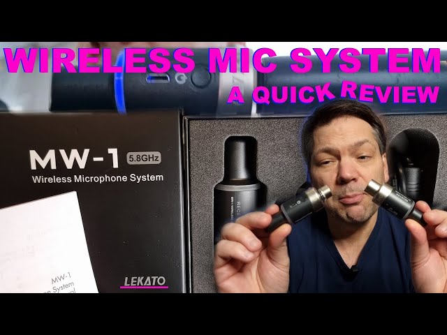 Lekato Wireless Mic System  - Easy way to add a wireless mic yo your system.