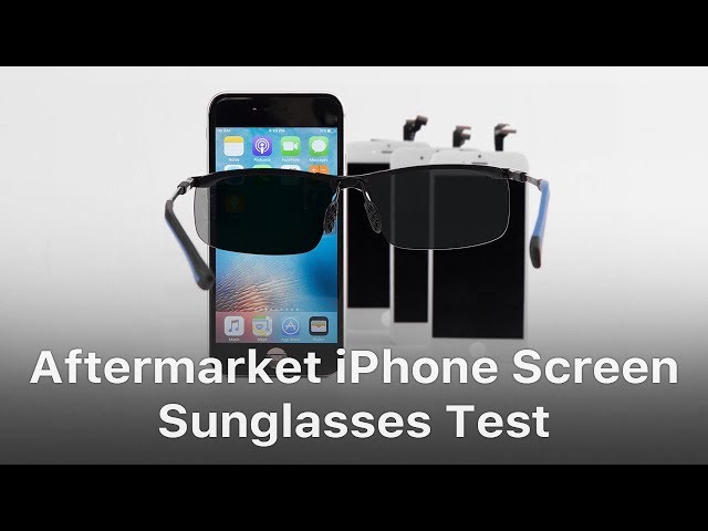 Aftermarket iPhone LCD Screen Visibility Under Sunglasses
