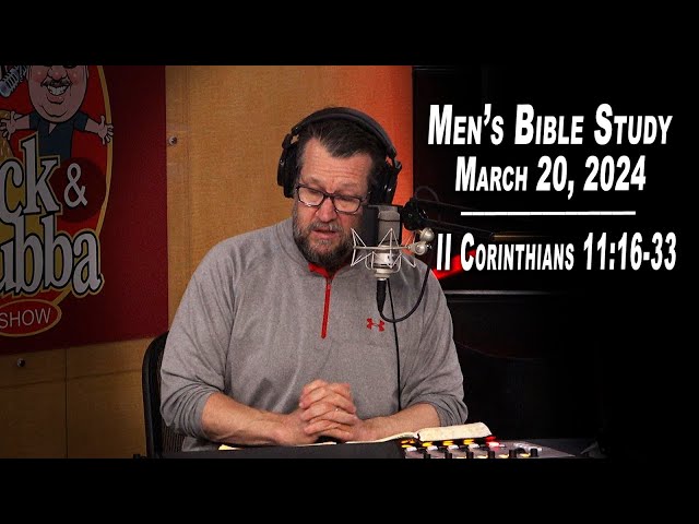 Men's Bible Study by Rick Burgess  - LIVE - March 20, 2024