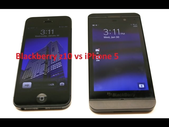 iPhone 5 vs. Blackberry Z10