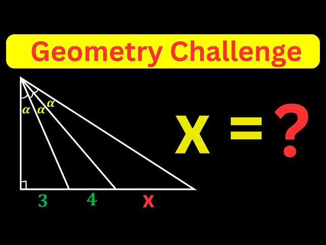 A Very Nice Math Olympiad Geometry Challenge | Math Olympiad Question