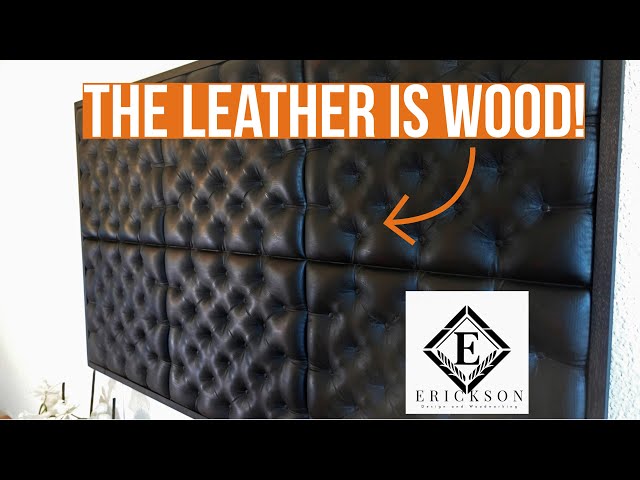 Crafting Contemporary Wall Art: Wooden Leather using CNC Woodworking