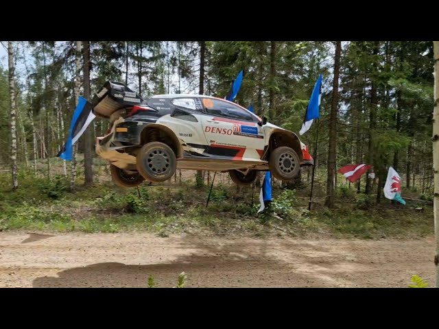 WRC Rally Estonia 2023 phenomenal jump SS21 Wolf Powerstage Kambja 2
