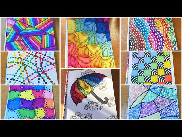 8 Colorful Sketchbook Idea | Rainbow Sketchbook Idea DIY