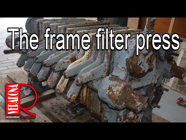 The frame filter press Restoration,  kalolis