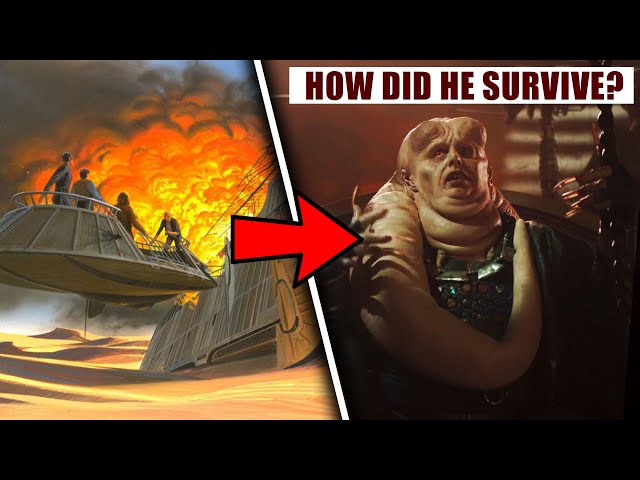 How Bib Fortuna SURVIVED Jabba's Sail Barge Explosion