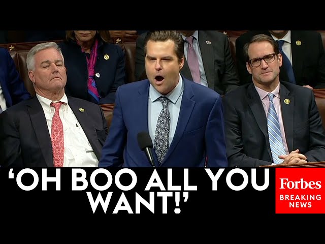 SHOCK MOMENT: Matt Gaetz Explodes On House Republican Colleagues 'Who Have Hollowed Out This Town!'