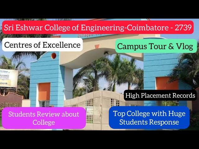 Sri Eshwar College of Engineering-2739|Campus Vlog Part-1|Top Placements & COEs|Best Learning|Dinesh