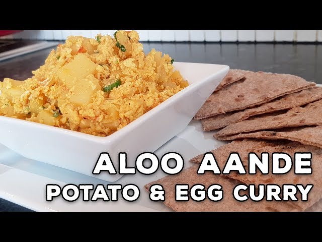 How to Make Potato & Egg Curry Recipe - Aloo Aande | With My Little Kitchen