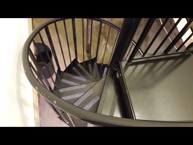 We put in spiral stairs!