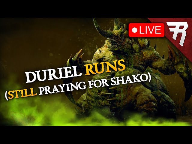 Diablo 4 Duriel Farming Runs for Shako (Livestream Gameplay)