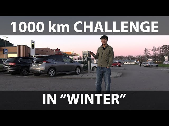 Nissan Leaf 1000 km challenge in winter
