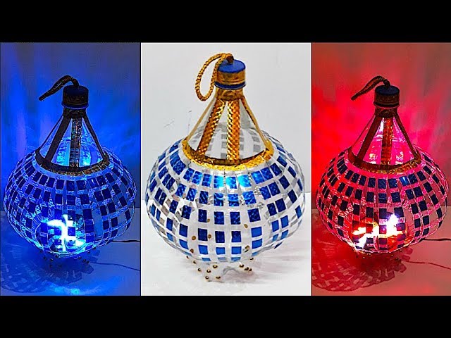 DIY - Lantern/Tealight Holder from plastic bottle - Part 1 | DIY Christmas Decorations Idea