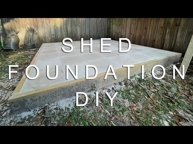 How to Build a Solid Raised Shed Foundation Using Concrete Pavers - DIY