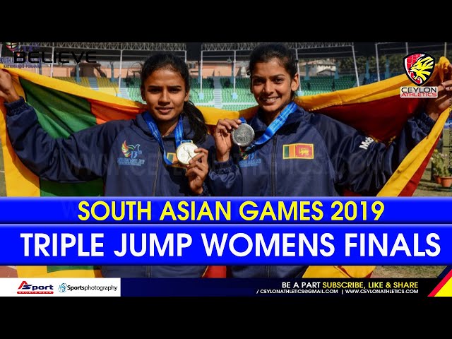 Triple Jump Women  13th South Asian Games 2019   Nepal   Sri Lanka Players 27