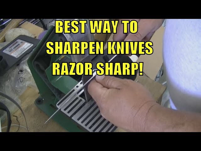 BEST WAY to Sharpen Any Knife RAZOR SHARP!