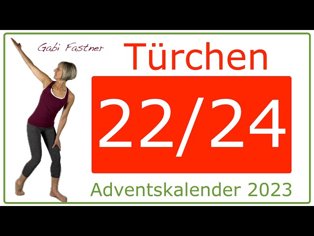 Türchen 22 🎄15 min. Adventskalender 2023 | neuro - Rückengymnastik | ohne Geräte, im Stehen