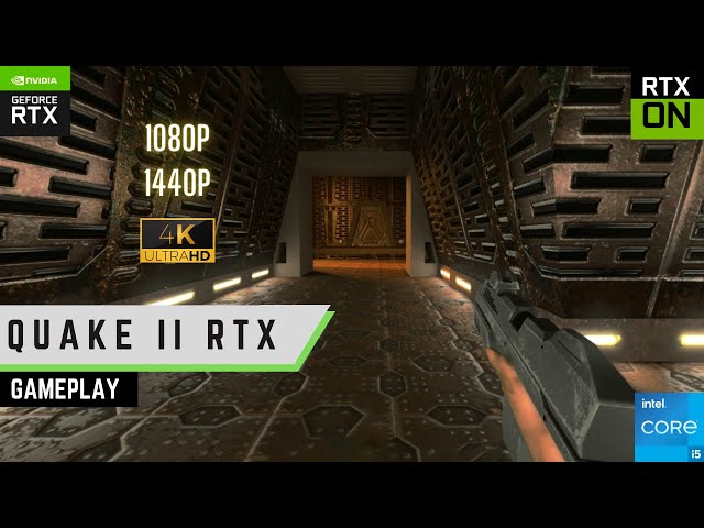 Quake II RTX Gameplay | RTX 3070 + 11400F | 16GB | 1080P 1440P 4K