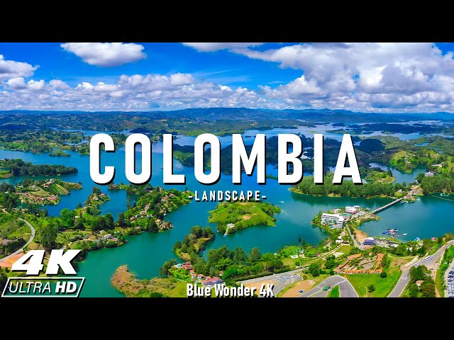Colombia 4k - Relaxing Music With Beautiful Natural Landscape - Amazing Nature