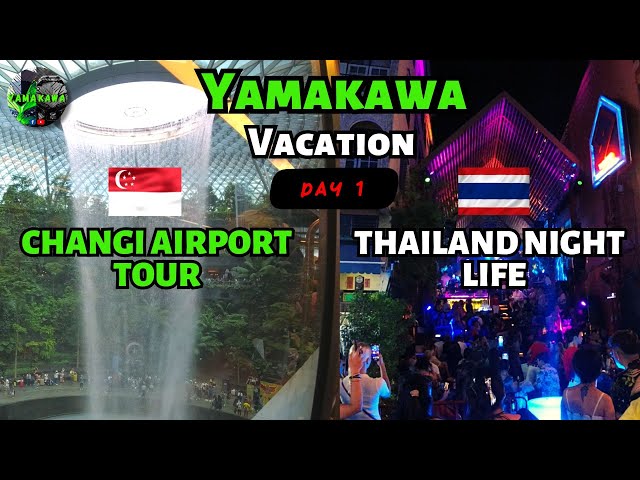 Changi Airport Experience & Khao San Nightlife | SINGAPORE & THAILAND IN 2023 #singapore #thailand