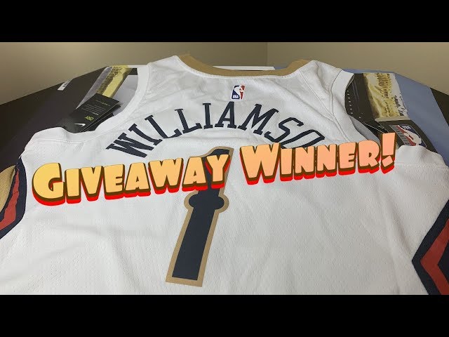 Zion Williamson NBA Jersey Giveaway Winner! (Random Drawing)