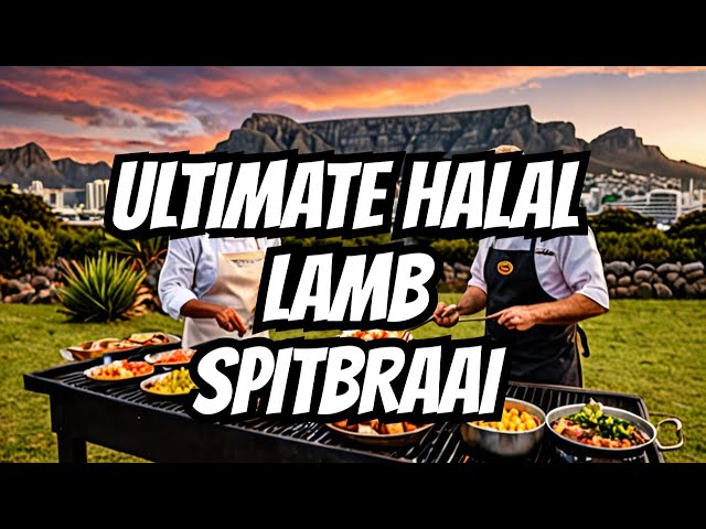Authentic Halal Lamb Spit Braai on Coals | Cape Town Halal Foods